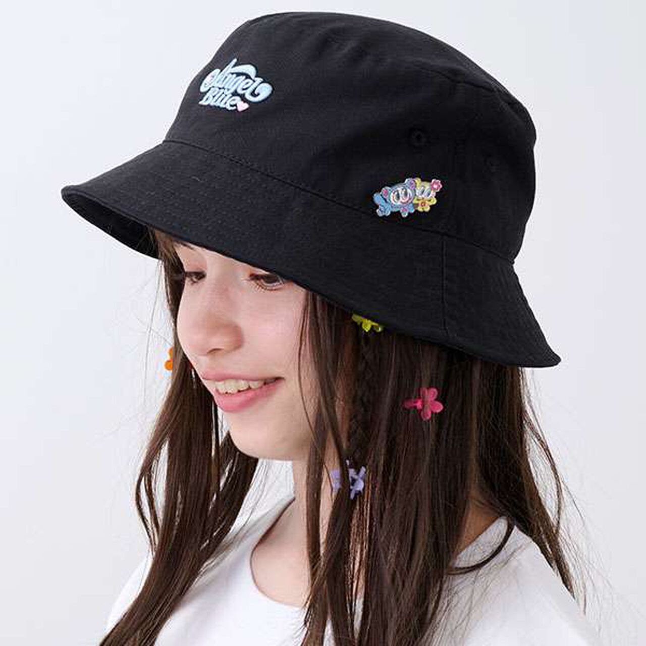 Mr. Nakamura Bucket Hat (with Pin Badge),Black, large image number 11
