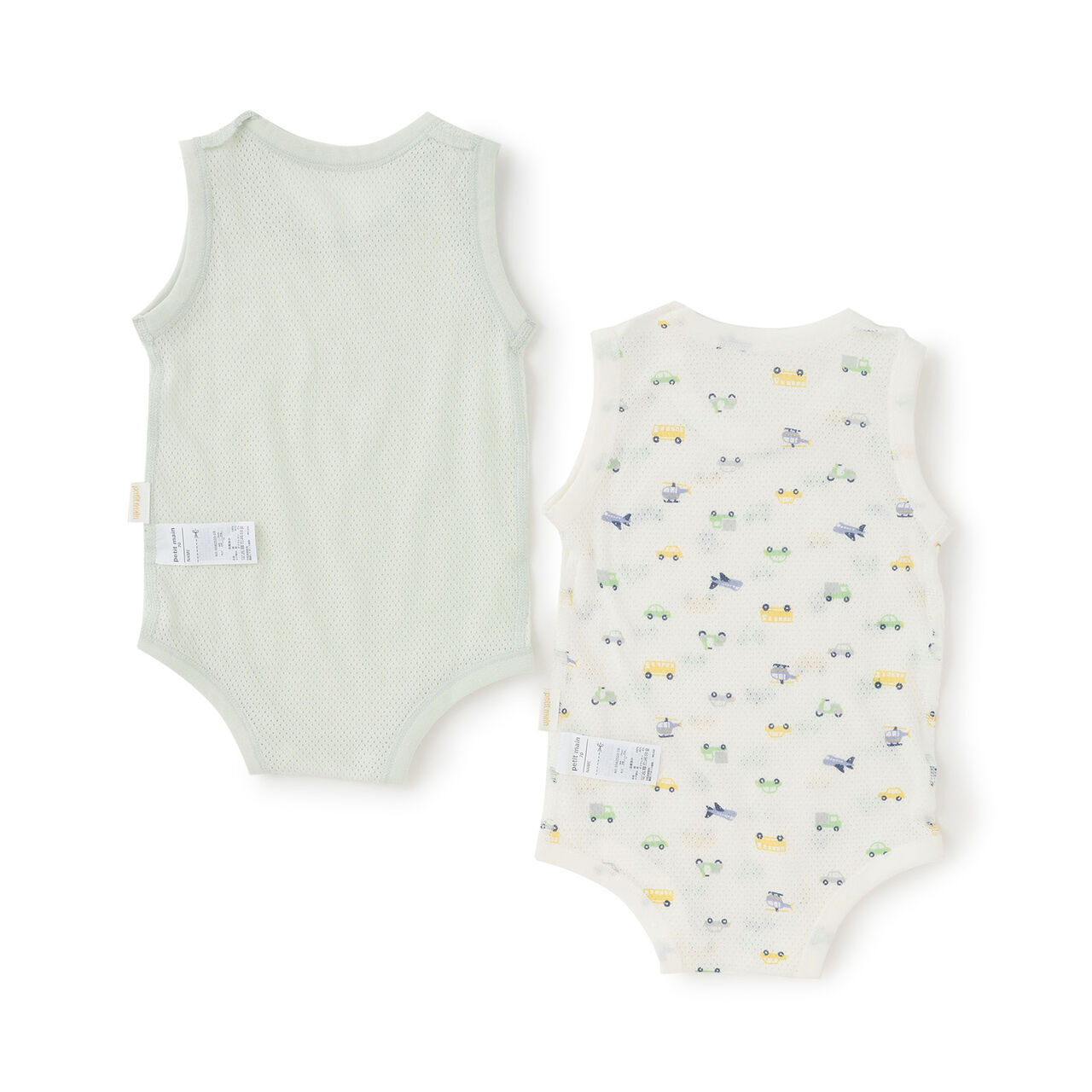 [Weak Acidity] Mesh Tank Romper,Blue gray, large image number 1
