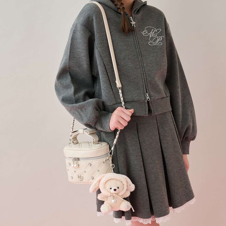 Glitter Ribbon Vanity Shoulder Bag,, medium