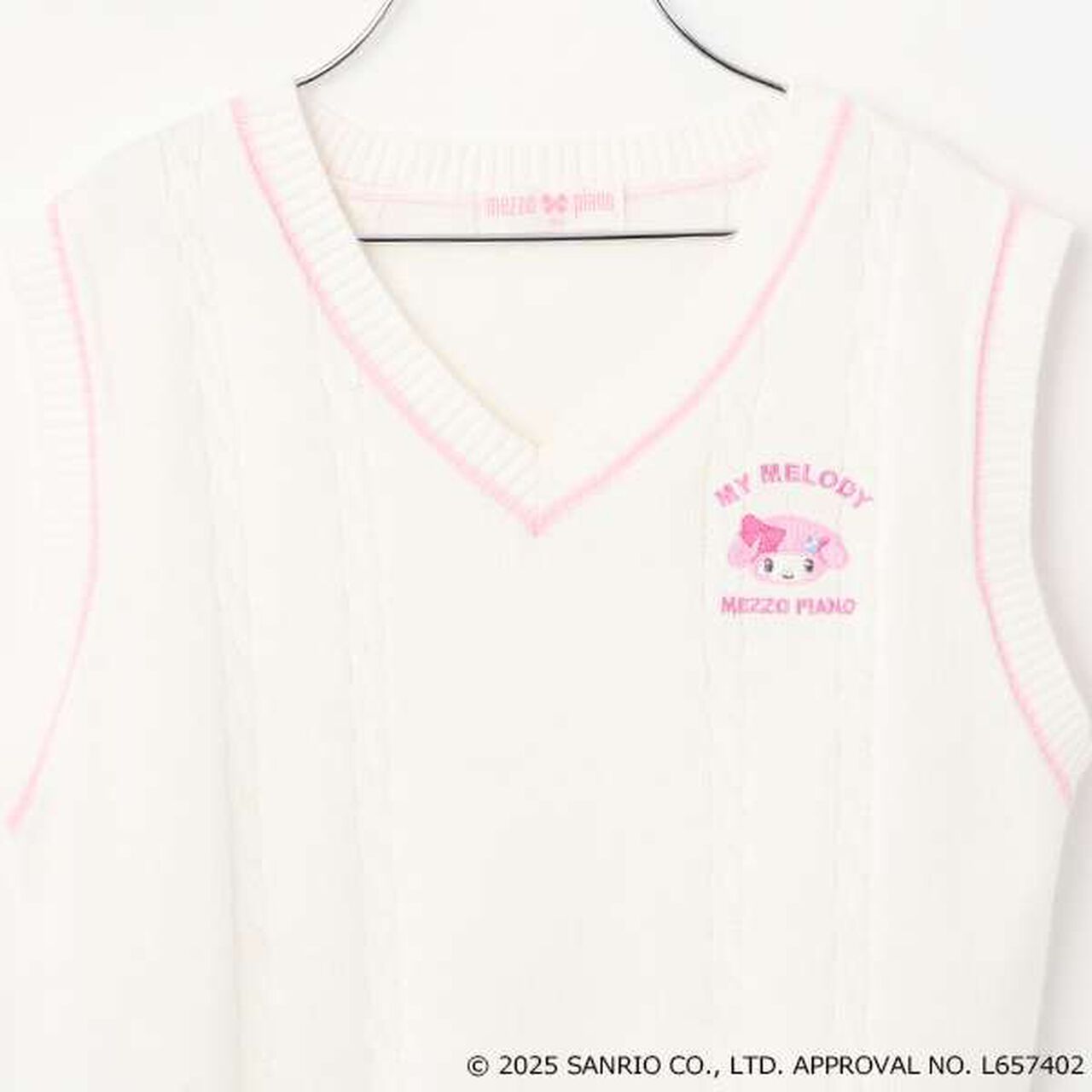 [My Melody & Cinnamoroll] Best & Blouse Set,Sax blue, large image number 18