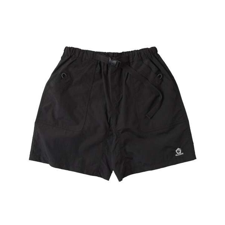 [Water-Repellent] Nylon Washed Climbing Half Pants,Black, medium image number 0