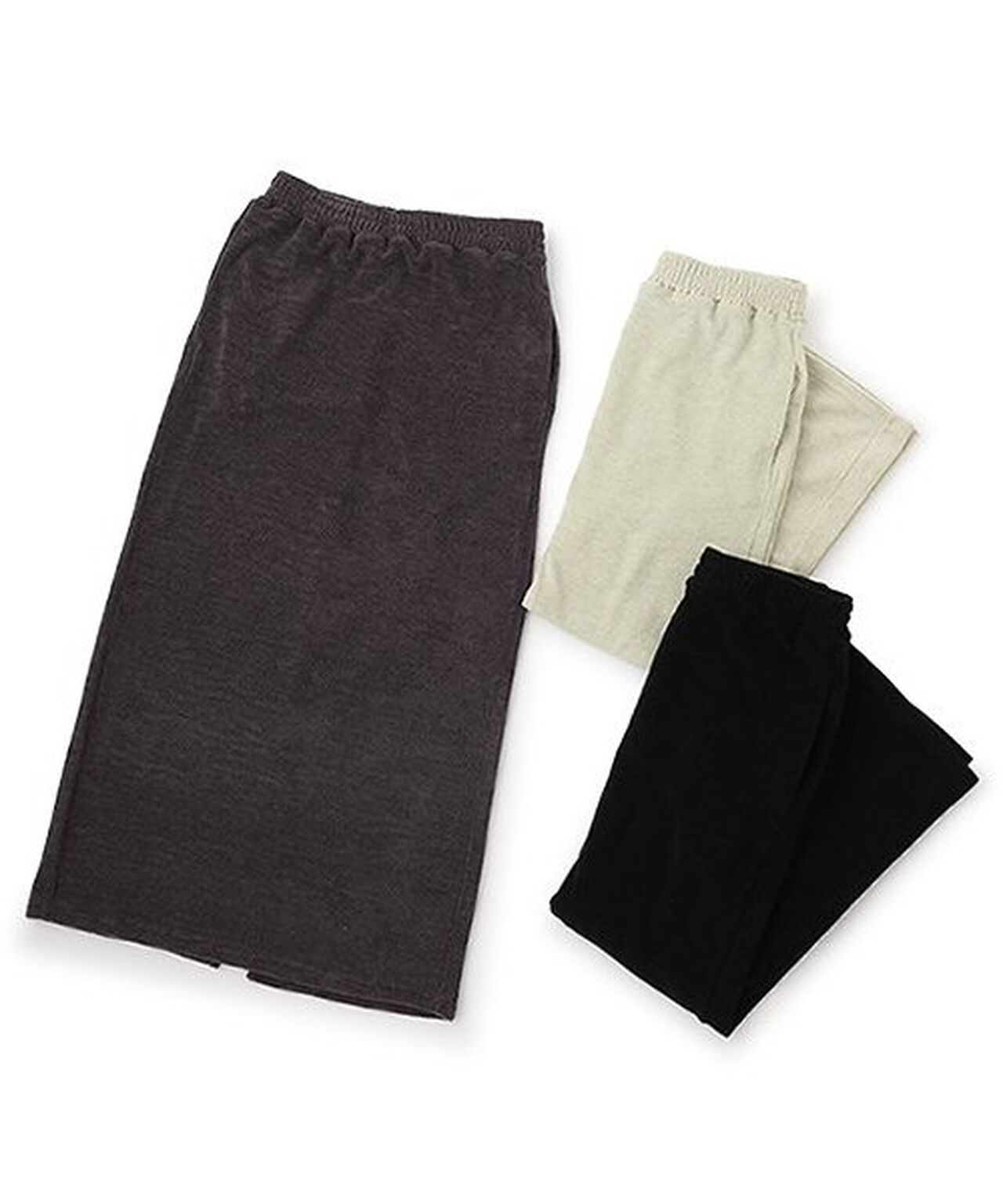 Pile Long Skirt,Light green, large image number 10