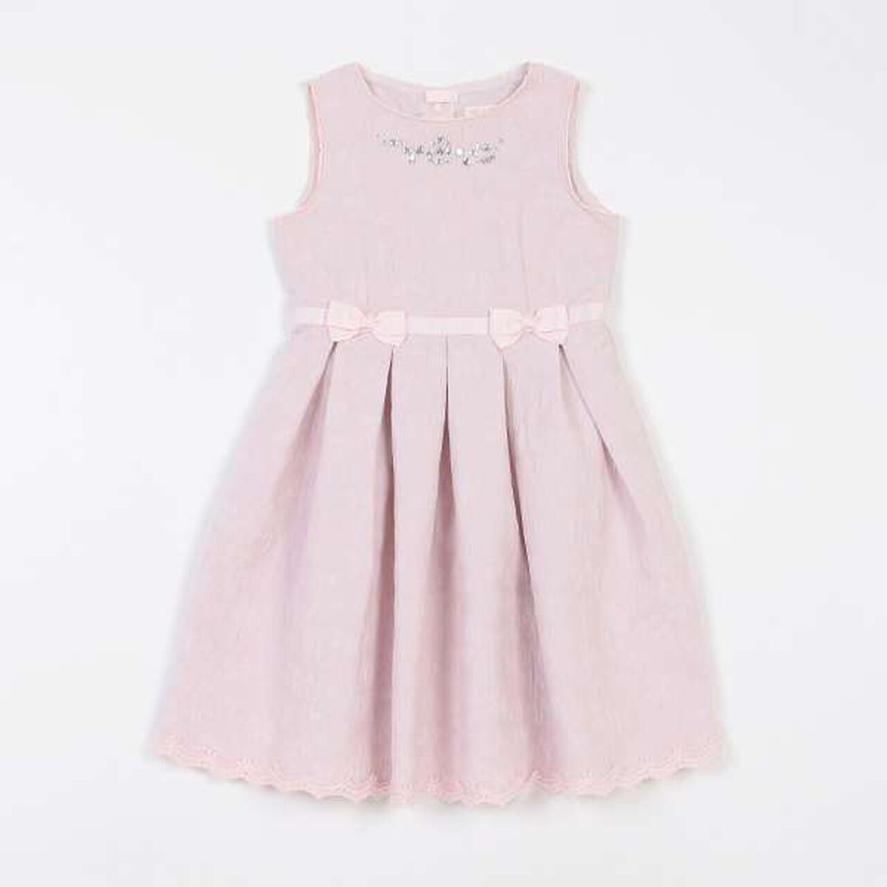 Floral Jacquard One-Piece Dress,Light pink, large image number 0