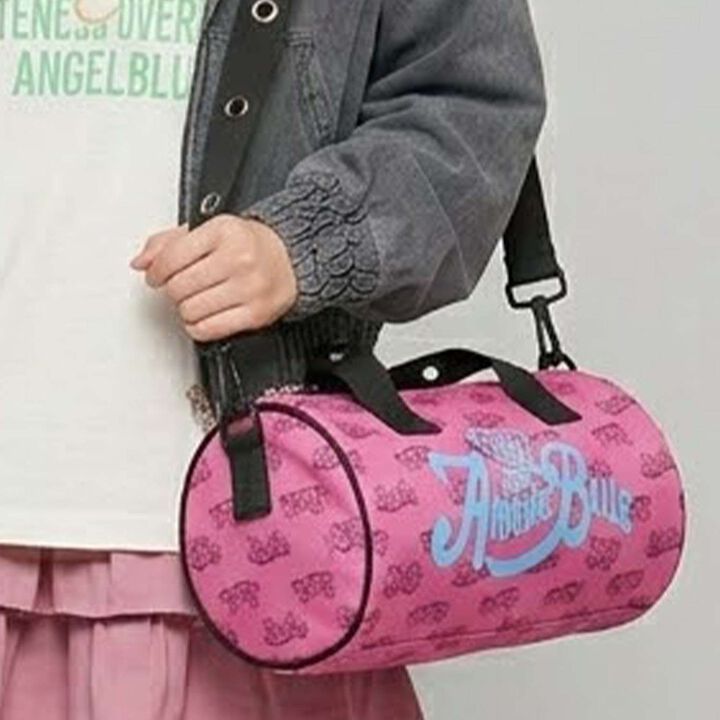 [Angel Blue] All-Over Pattern Drum Bag,Deep pink, medium image number 0