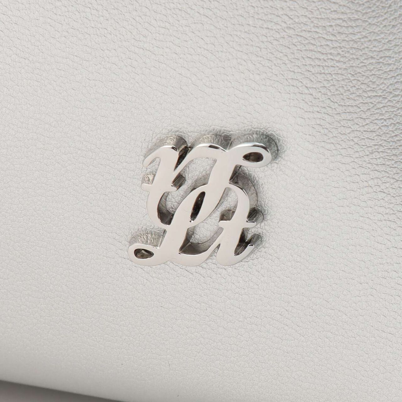 Charm-Embellished Faux Leather Shoulder Bag,Ivory, large image number 8