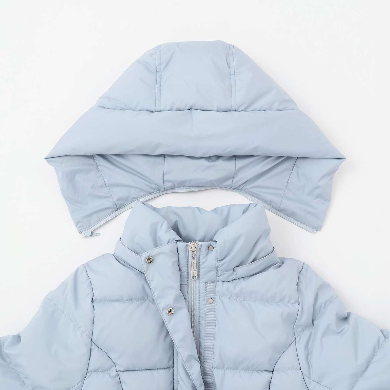 Water-Repellent Ribbon Belt Long Down with Beautiful Silhouette,Pink, large image number 3