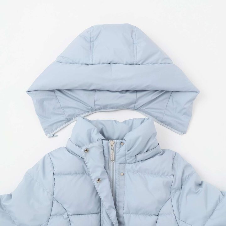 Water-Repellent Ribbon Belt Long Down with Beautiful Silhouette,Pink, medium image number 3