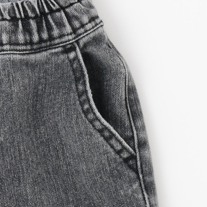 Stretch Denim Cargo Pants,Black, medium image number 13