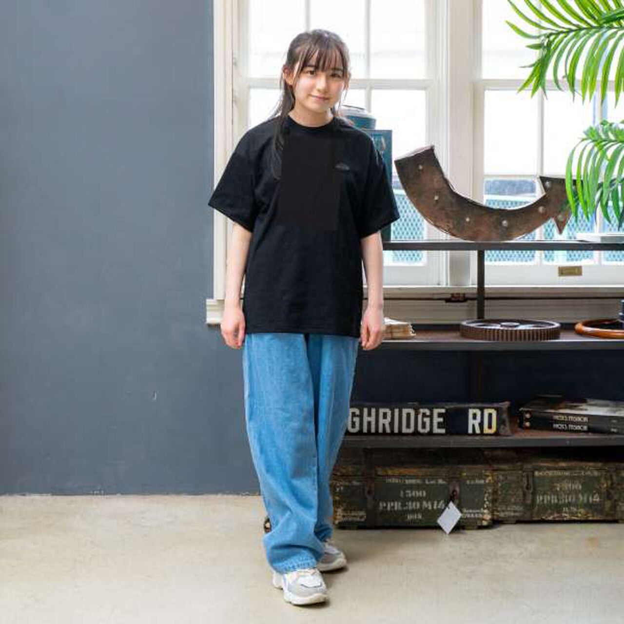 UV Protection Bear Pocket Sailor Collar T-Shirt,Yellow green, large image number 9