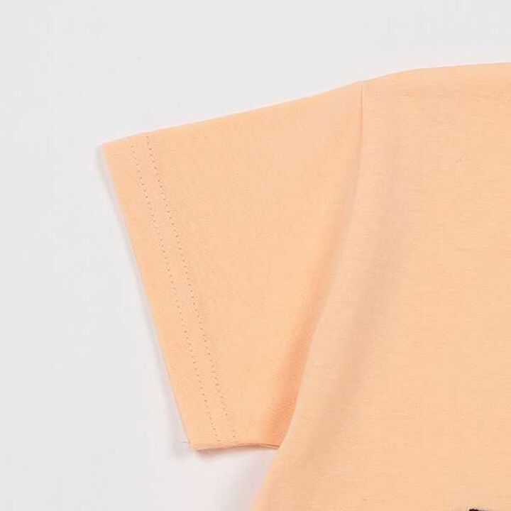 [Cool Touch] Working Vehicles Embroidery T-Shirt,Off white, medium image number 4