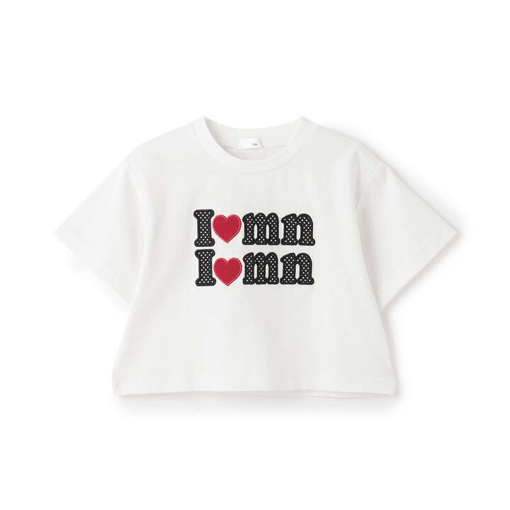 100% Cotton Logo Appliqu&eacute; Cropped Short Sleeve T-Shirt,Black, medium image number 15