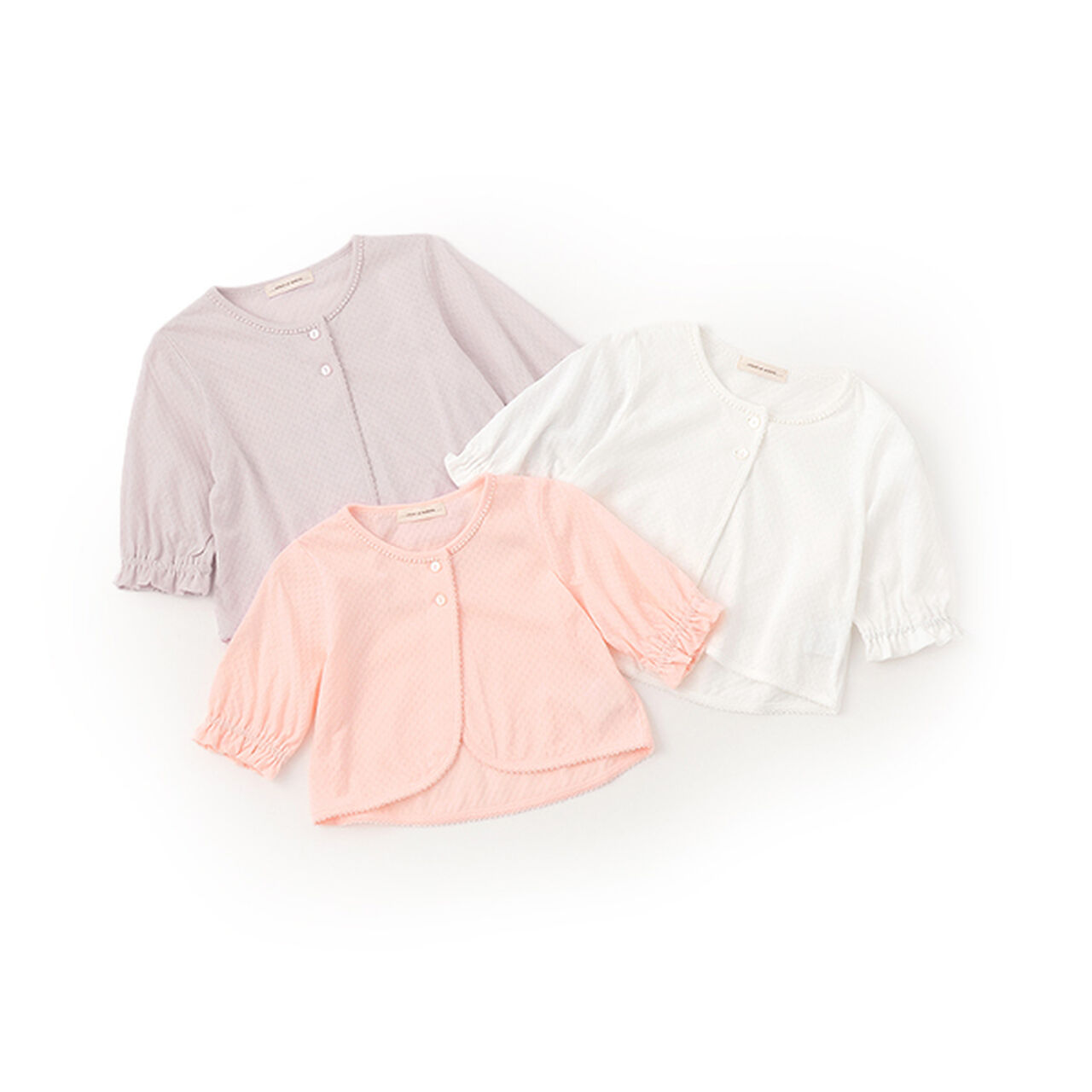 Lacy Jersey Bolero,Lavender, large image number 6