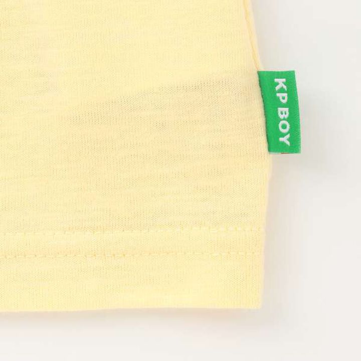 Train Embroidery Short Sleeve T-Shirt,Yellow, medium image number 6