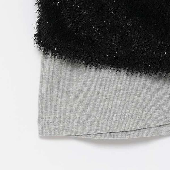 Shaggy Camisole + Ribbed Top Set,Blue, medium image number 15