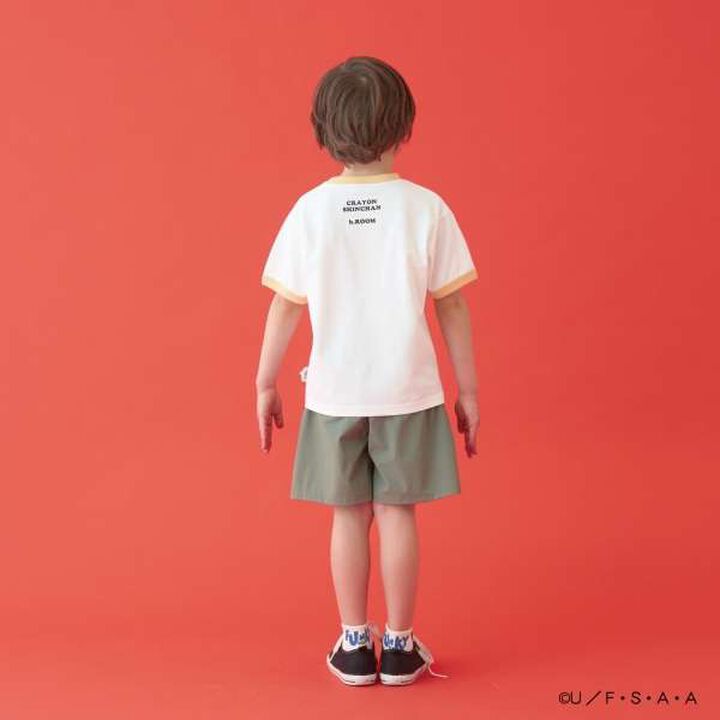 Crayon Shin-chan Comfortable Jersey Ringer T-Shirt,Black, medium image number 7