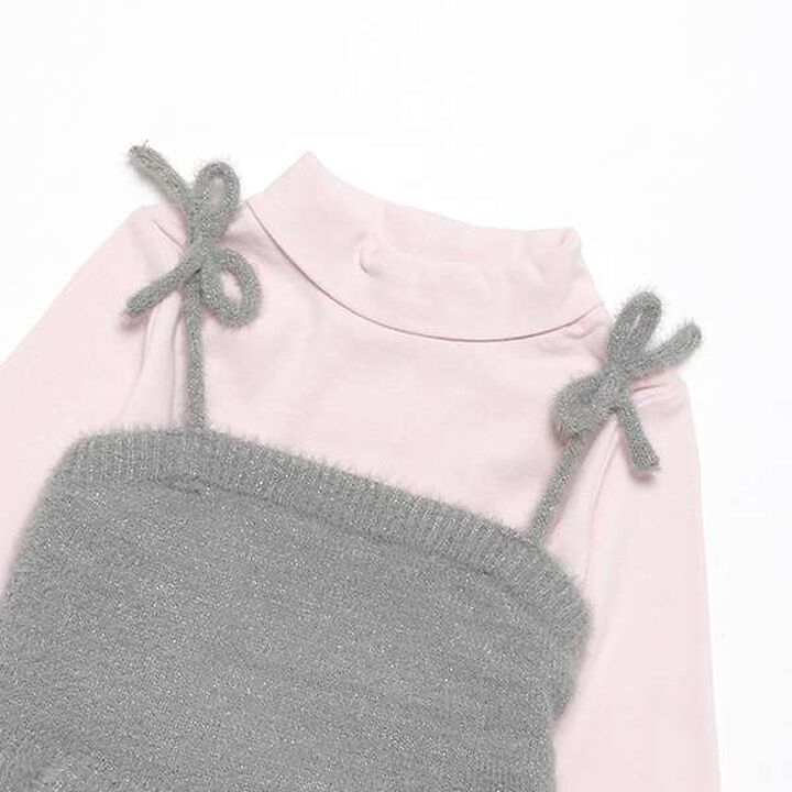 [Link] Sparkling Knit Vest Set,Lavender, medium image number 4