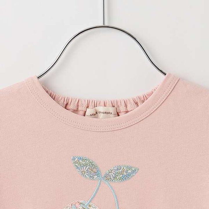 Liberty Cherry Appliqu&eacute; T-Shirt,Pearl white, medium image number 4