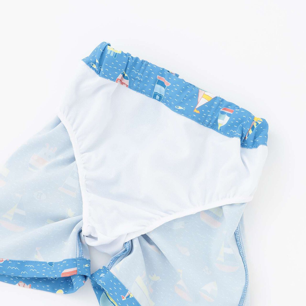 [SWIM] Marine Pattern Boys' Swim Pants [UV Protection],Blue, large image number 7