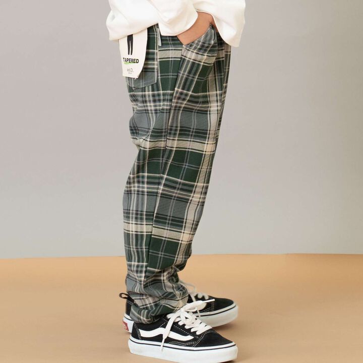 Cut Twill Tapered Pattern Pants,Beige, medium image number 3