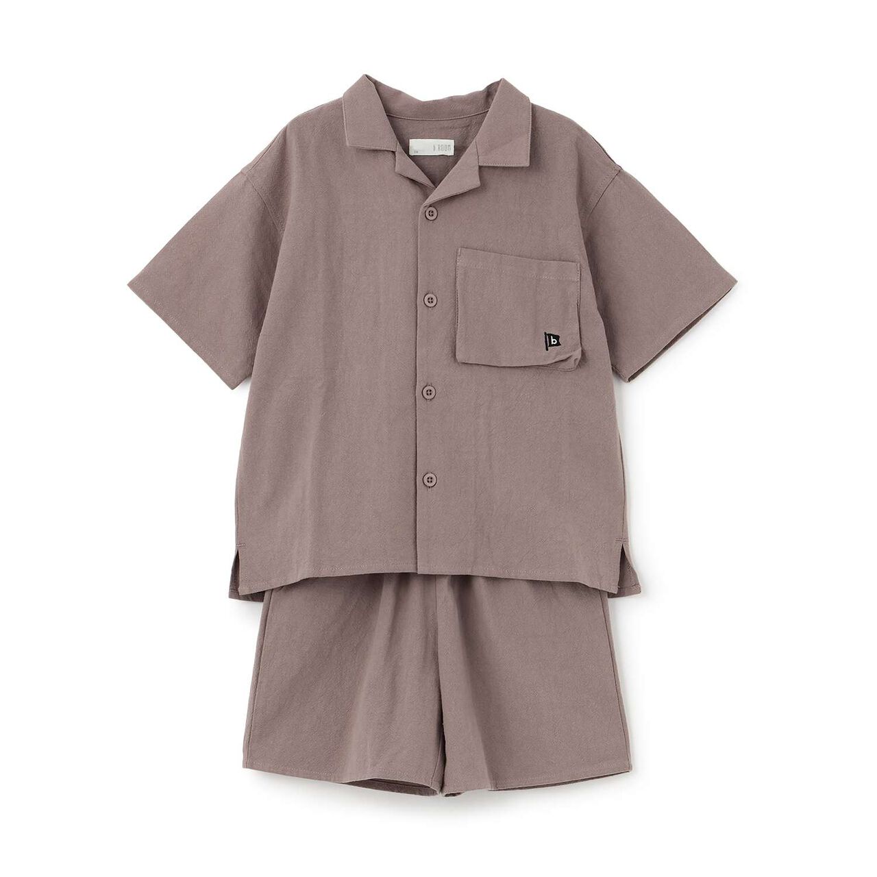 [Outfit Set] Open Collar Shirt & Easy Pants,Greige, large image number 17