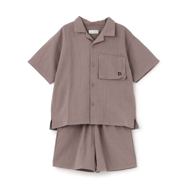 [Outfit Set] Open Collar Shirt & Easy Pants,Greige, medium image number 17