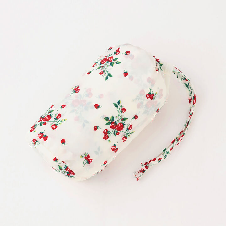 Wild Strawberry Rain Poncho,Pearl white, medium image number 6