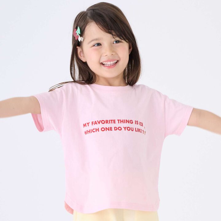 [Cool Touch] Reversible 2WAY Short Sleeve T-Shirt,Light pink, medium image number 1
