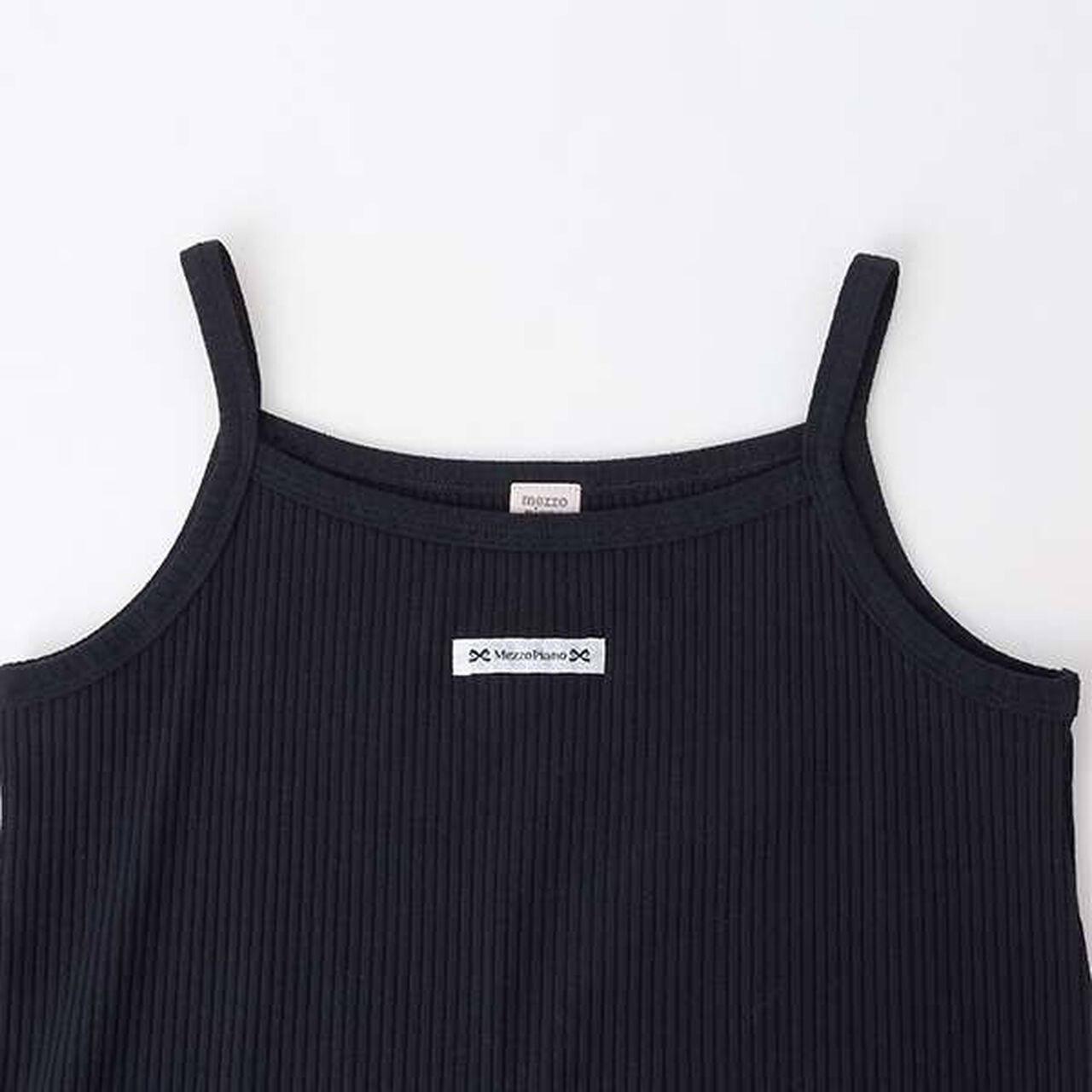 Assorted Material Ruffled Ribbon Shirt & Camisole Set,Black, large image number 11