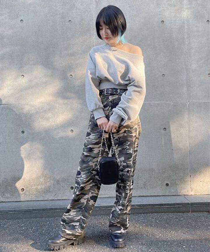 Curved Pants,Khaki, medium image number 13