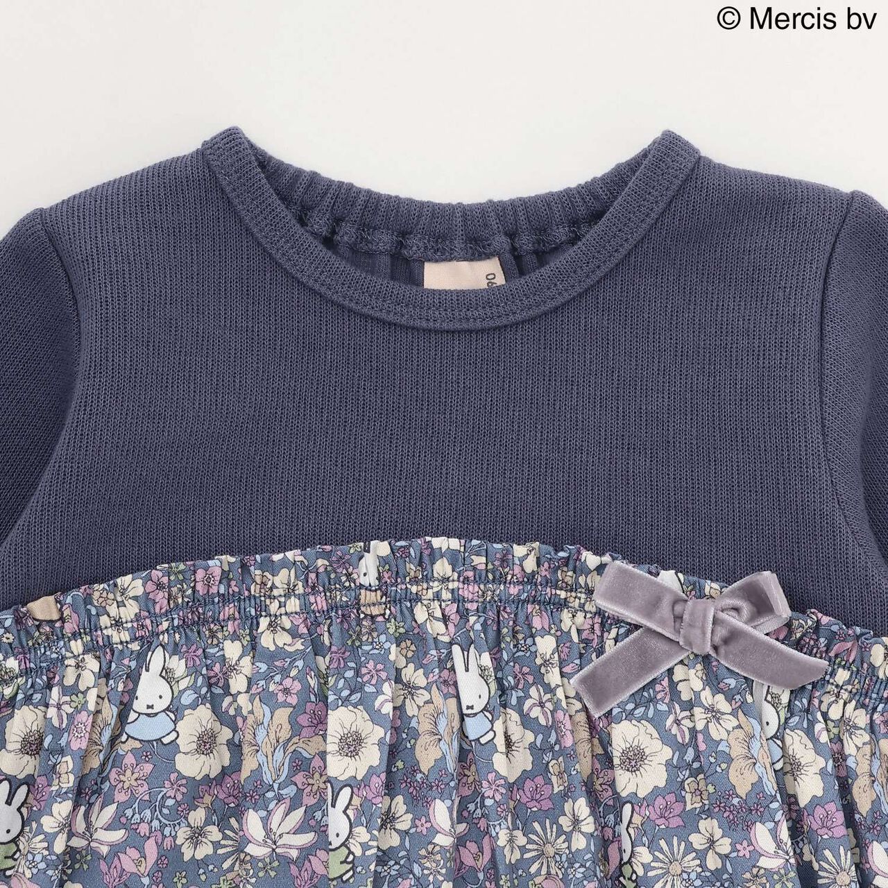 [Miffy] Floral Pattern Docking Tunic,Navy, large image number 8