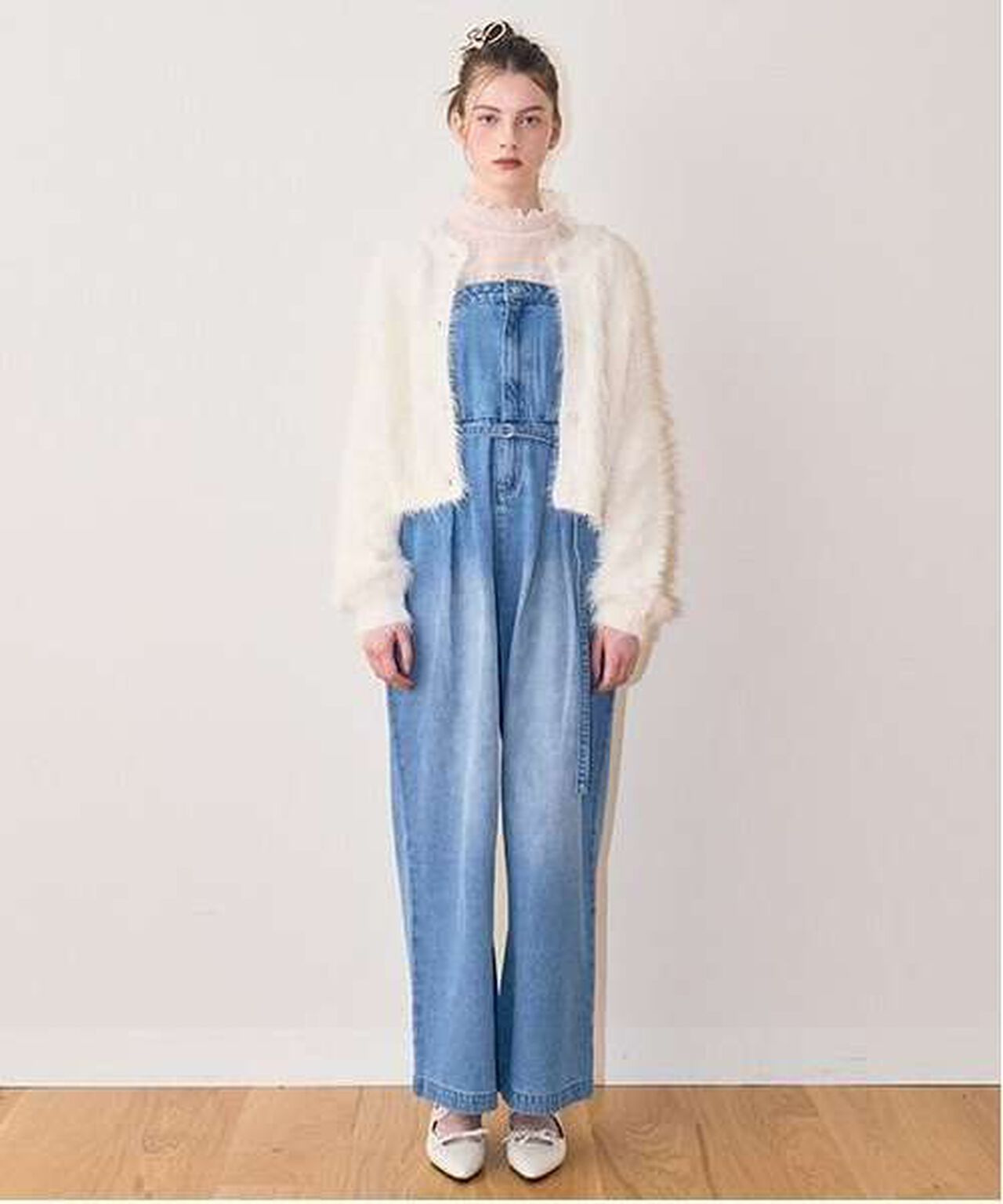 Shaggy Short Cardigan,Ivory, large image number 9