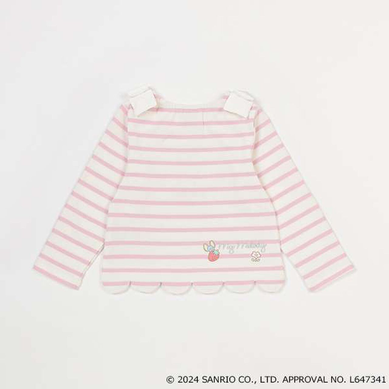 [Sanrio Characters] Appliqu&eacute; Scallop Long Sleeve T-Shirt,Light pink, large image number 12
