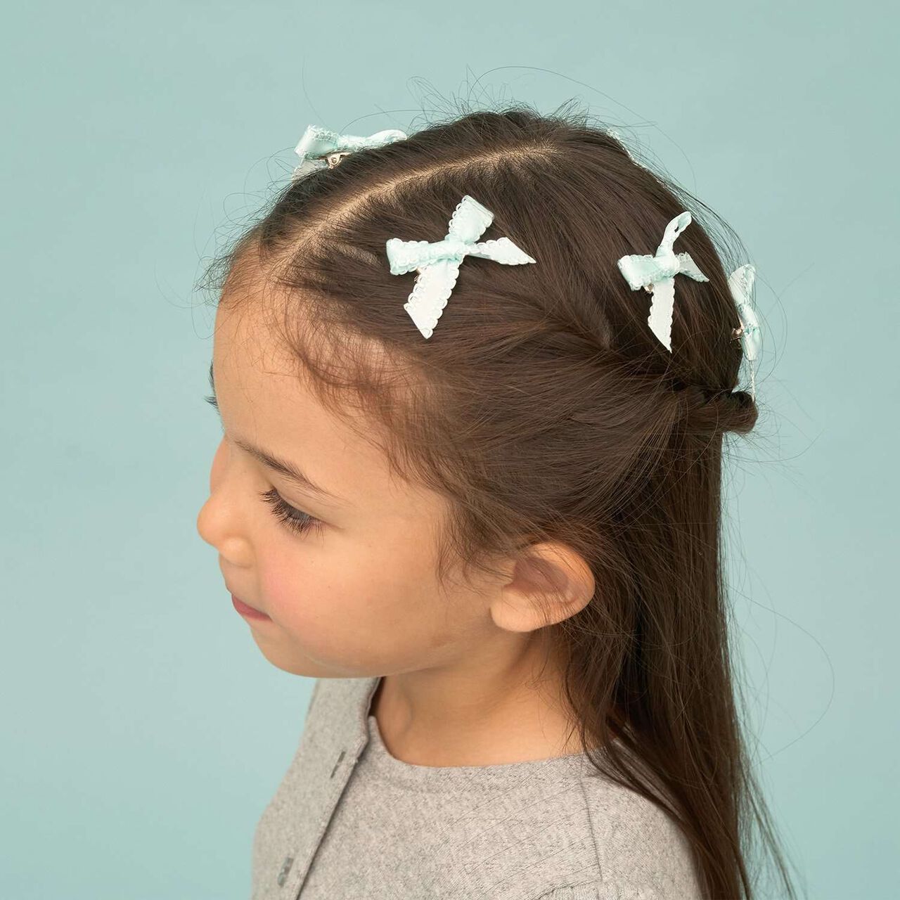 Mini Hair Clips (Set of 6),Cream, large image number 21