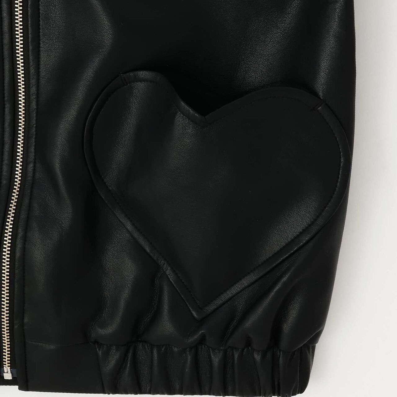 Oversized Faux Leather Bomber Jacket,Pink, large image number 3