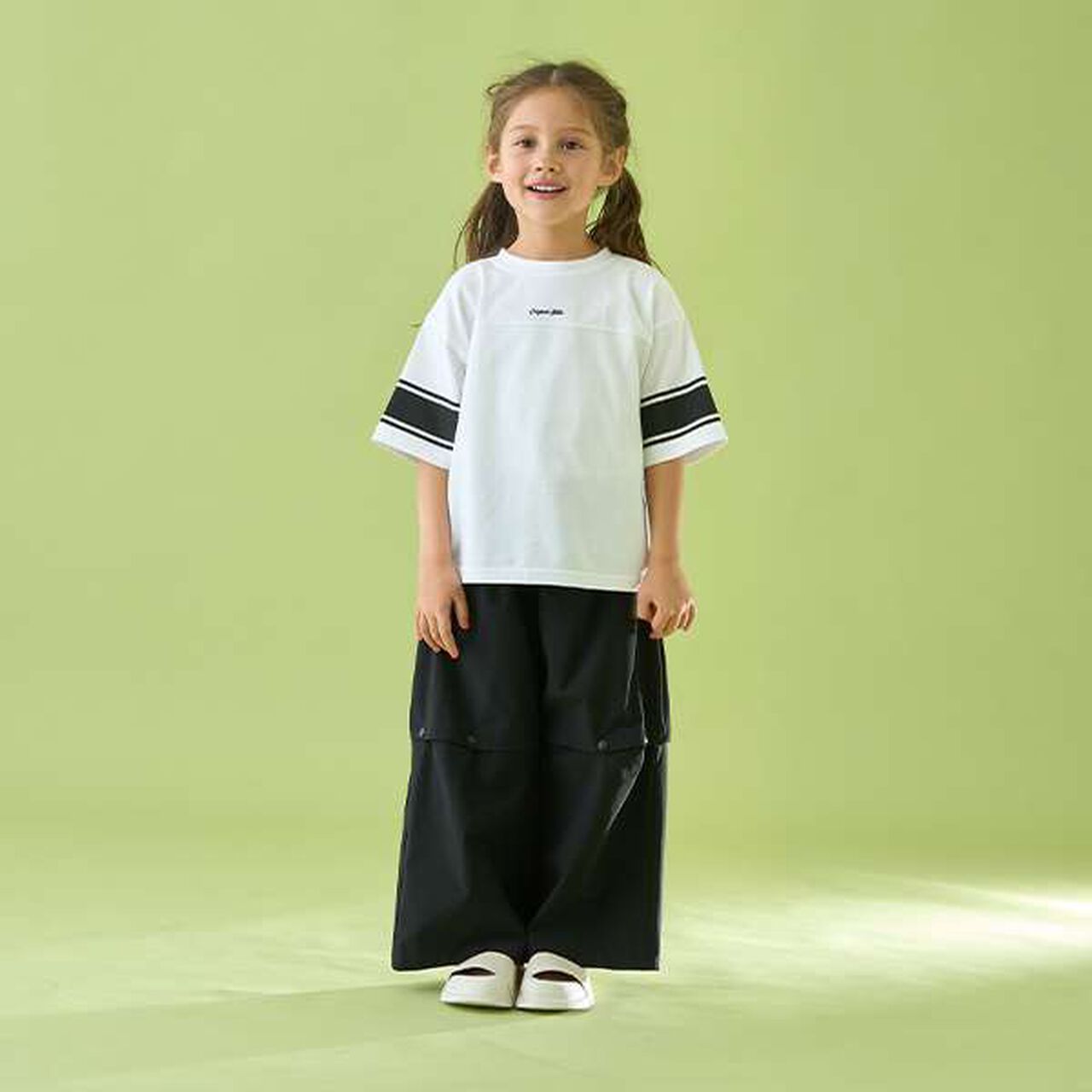 [Reversible] Line Print T-Shirt (Comfortable Jersey Fabric),Deep blue, large image number 35