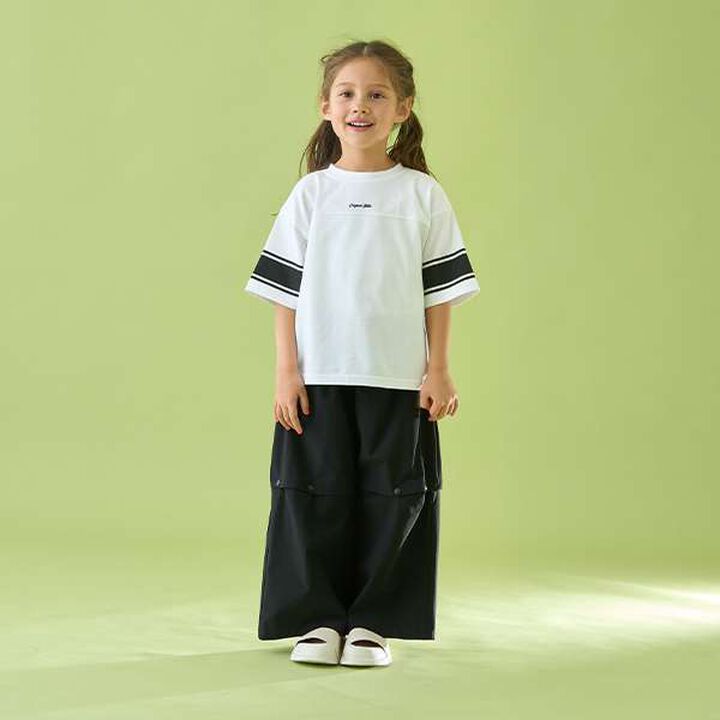 [Reversible] Line Print T-Shirt (Comfortable Jersey Fabric),Deep blue, medium image number 35