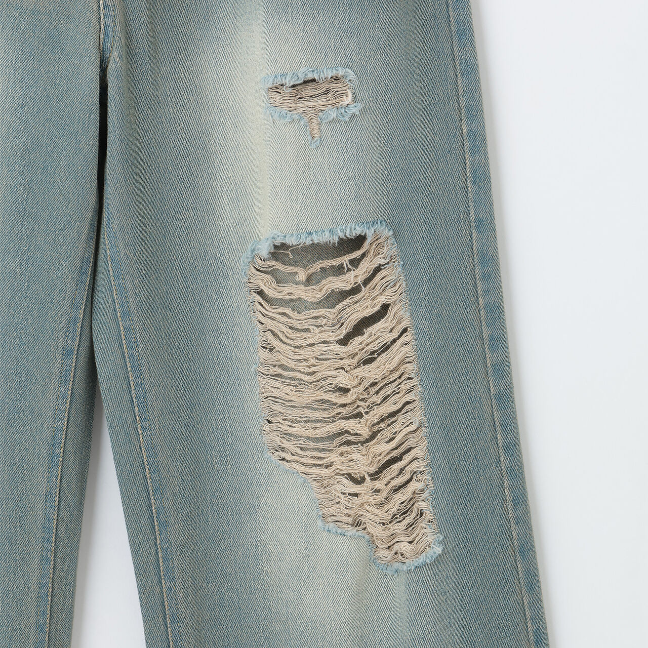 [LTXC] Distressed Denim Wide Pants [Set Available],Navy, large image number 15
