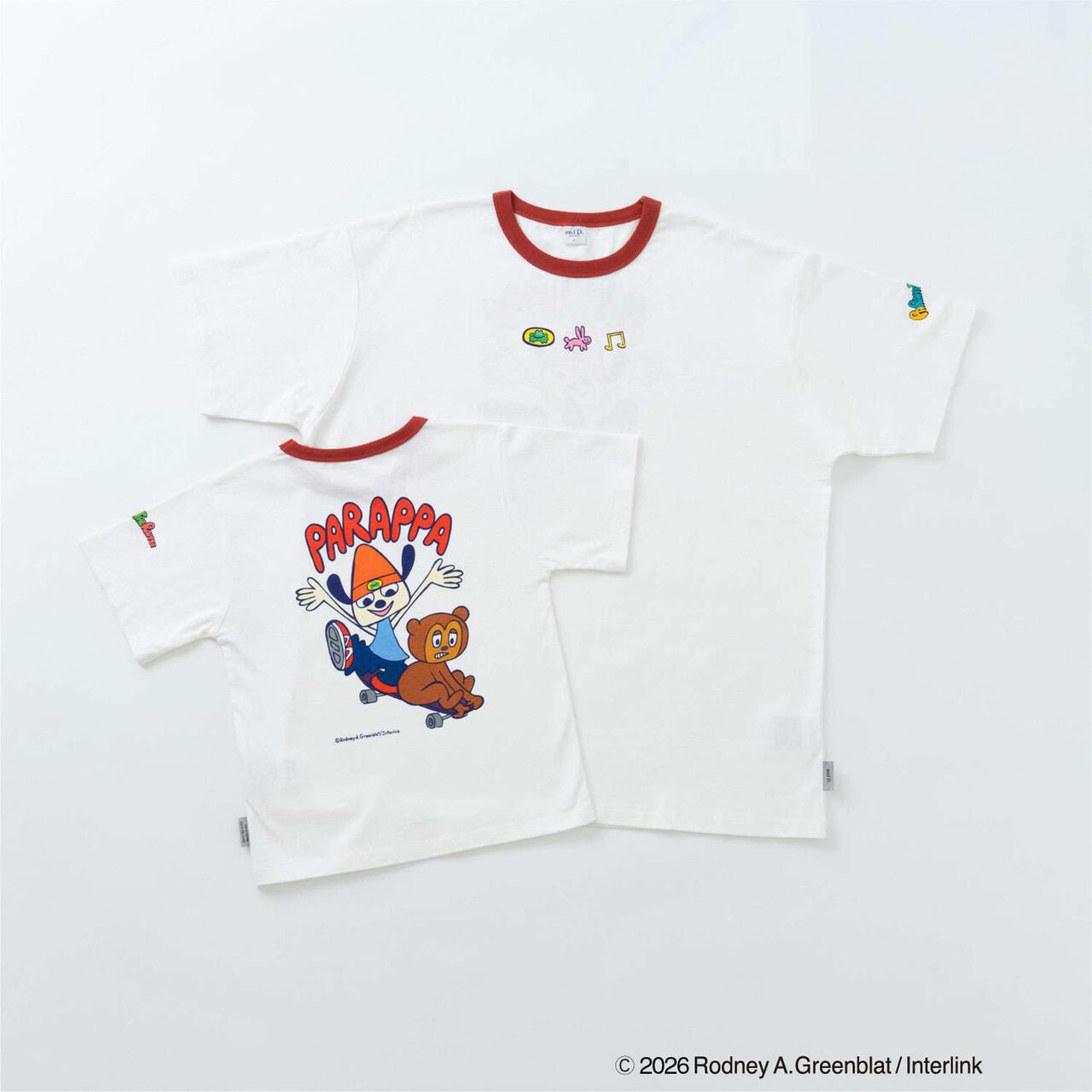 [親子連結款] [PaRappa the Rapper] 撞色羅紋短袖T恤,粉紅色, large image number 14