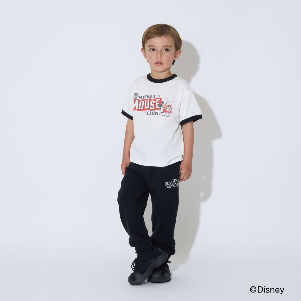 [Disney] [Comfortable Jersey] Assorted Print Ringer T-Shirt,Charcoal gray, large image number 11