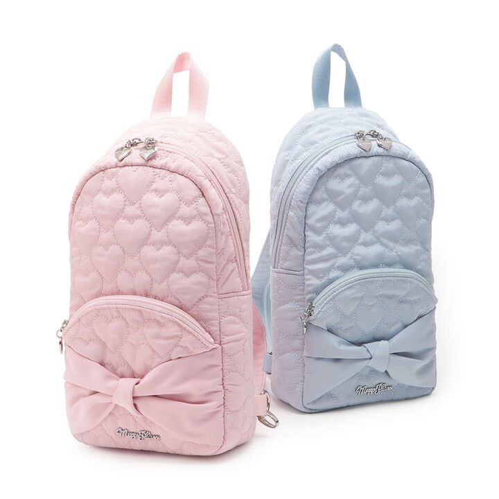 Heart Quilt 2-Way Sling Bag,Sax blue, medium image number 9