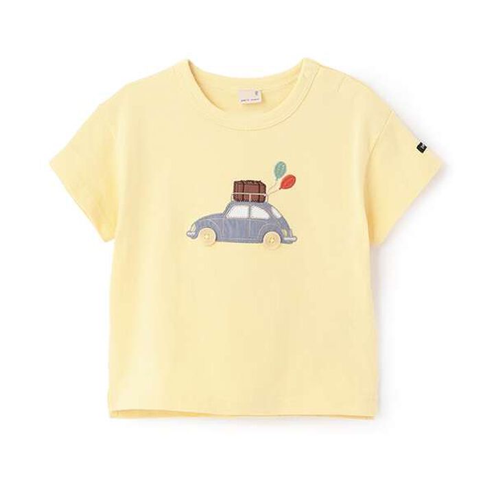 Appliqu&eacute; Car Pony Short Sleeve T-Shirt,Smoke white, medium image number 22