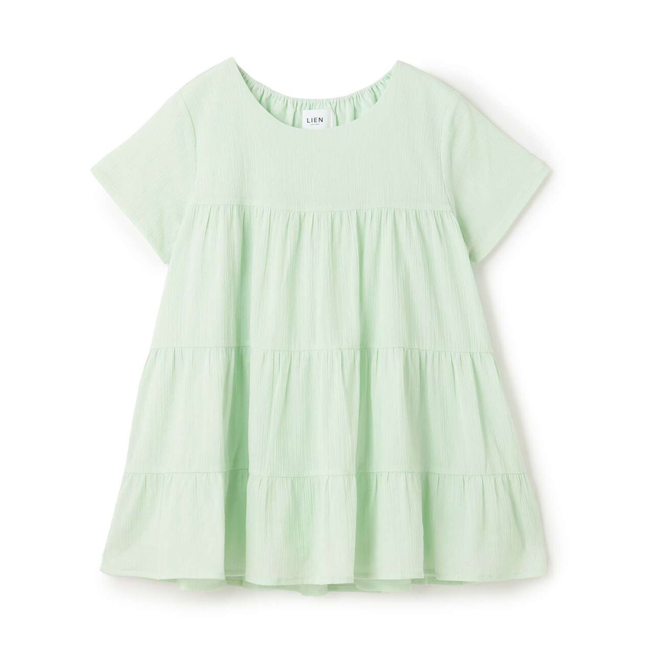 Cool Sensation Smile Parent-Child Matching Tunic,Yellow green, large image number 0