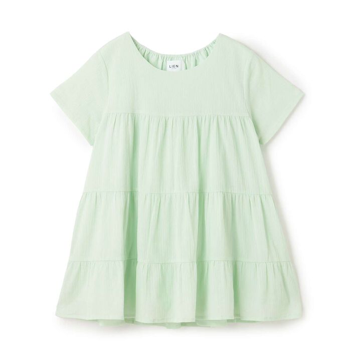 Cool Sensation Smile Parent-Child Matching Tunic,Yellow green, medium image number 0