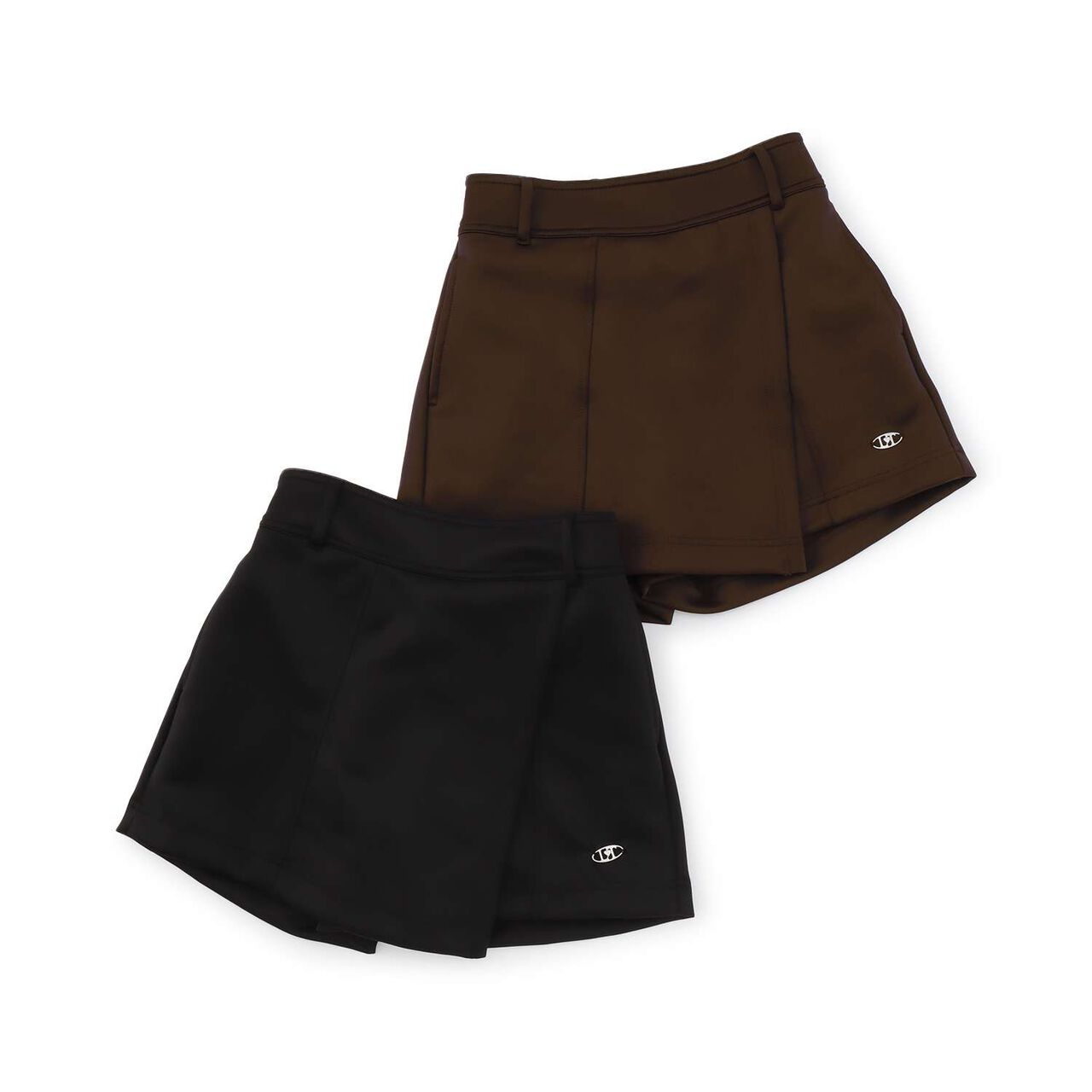 Tech Lycra Wrap Style Shorts,Black, large image number 7