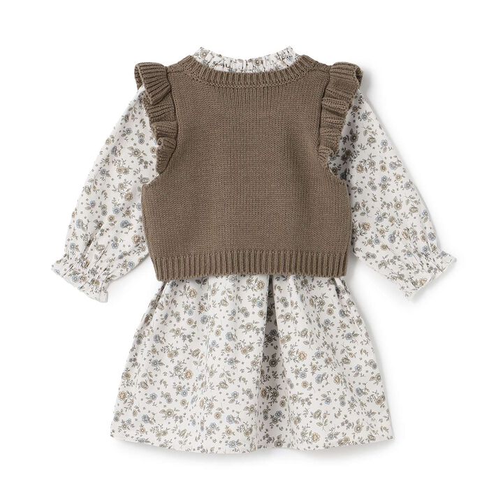 Link - One-Piece Dress with Vest,Ivory, medium image number 6