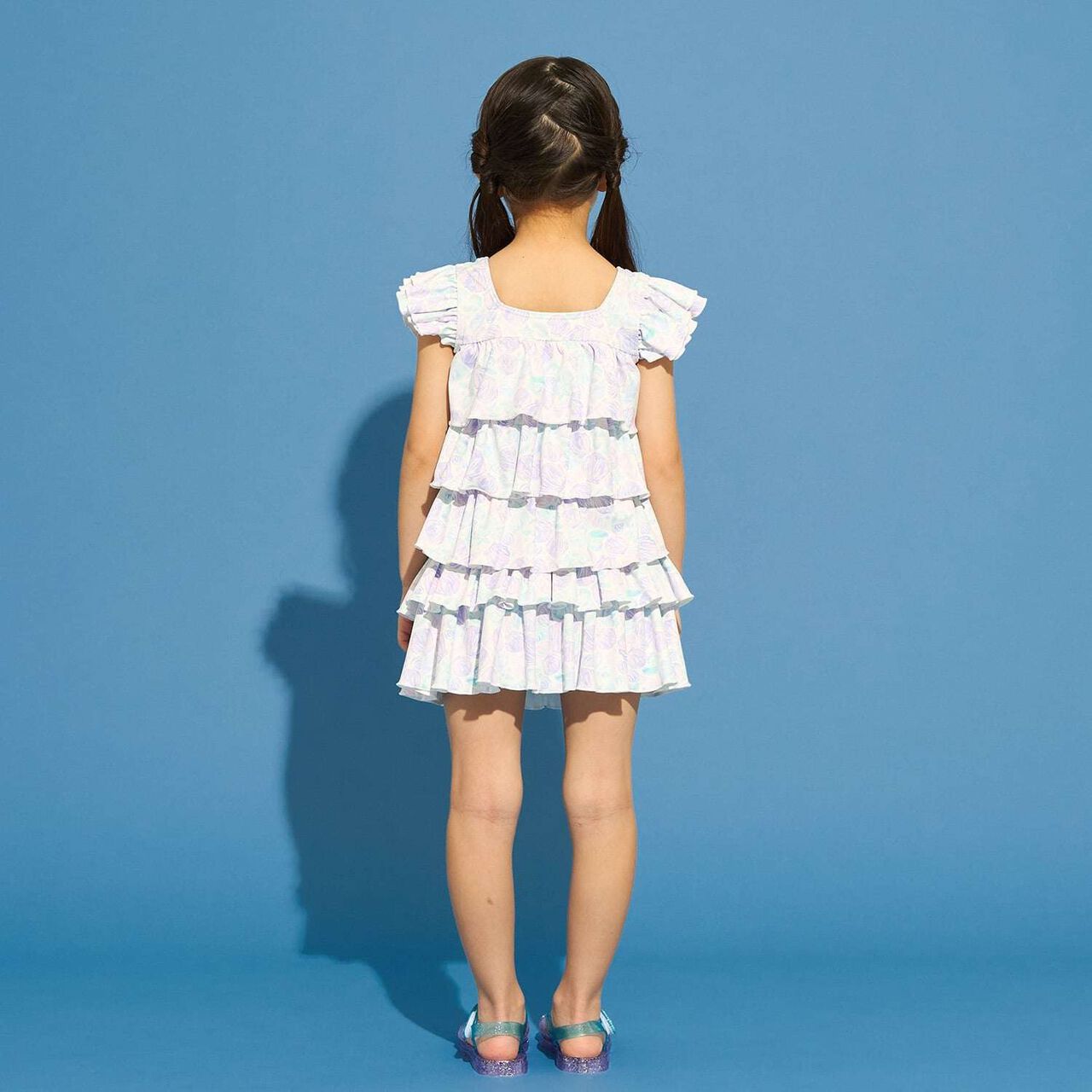 [SWIM] [UV Protection] Tiered Top & Tiered Skirt Separate Swimsuit,Lavender, large image number 22