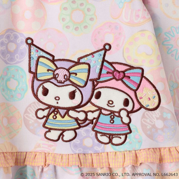 My Melody / Kuromi Donut One-Piece Dress,Pink, medium image number 4