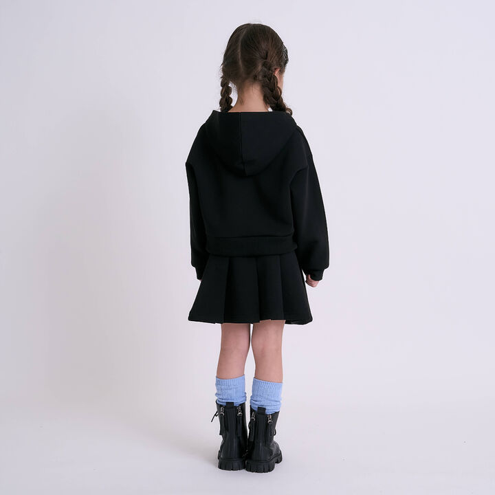 Anti-Stain Puffed Sweatshirt Hoodie / Cardboard,Sax blue, medium image number 8