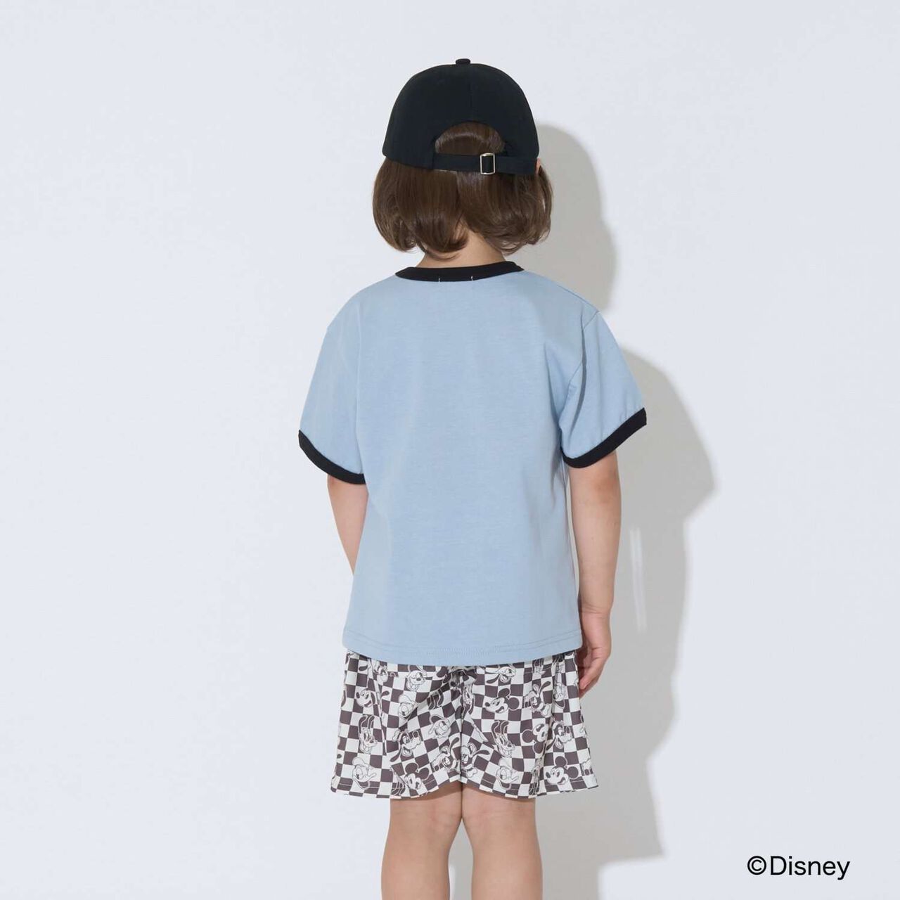 [Disney] [Comfortable Jersey] Assorted Print Ringer T-Shirt,Charcoal gray, large image number 14