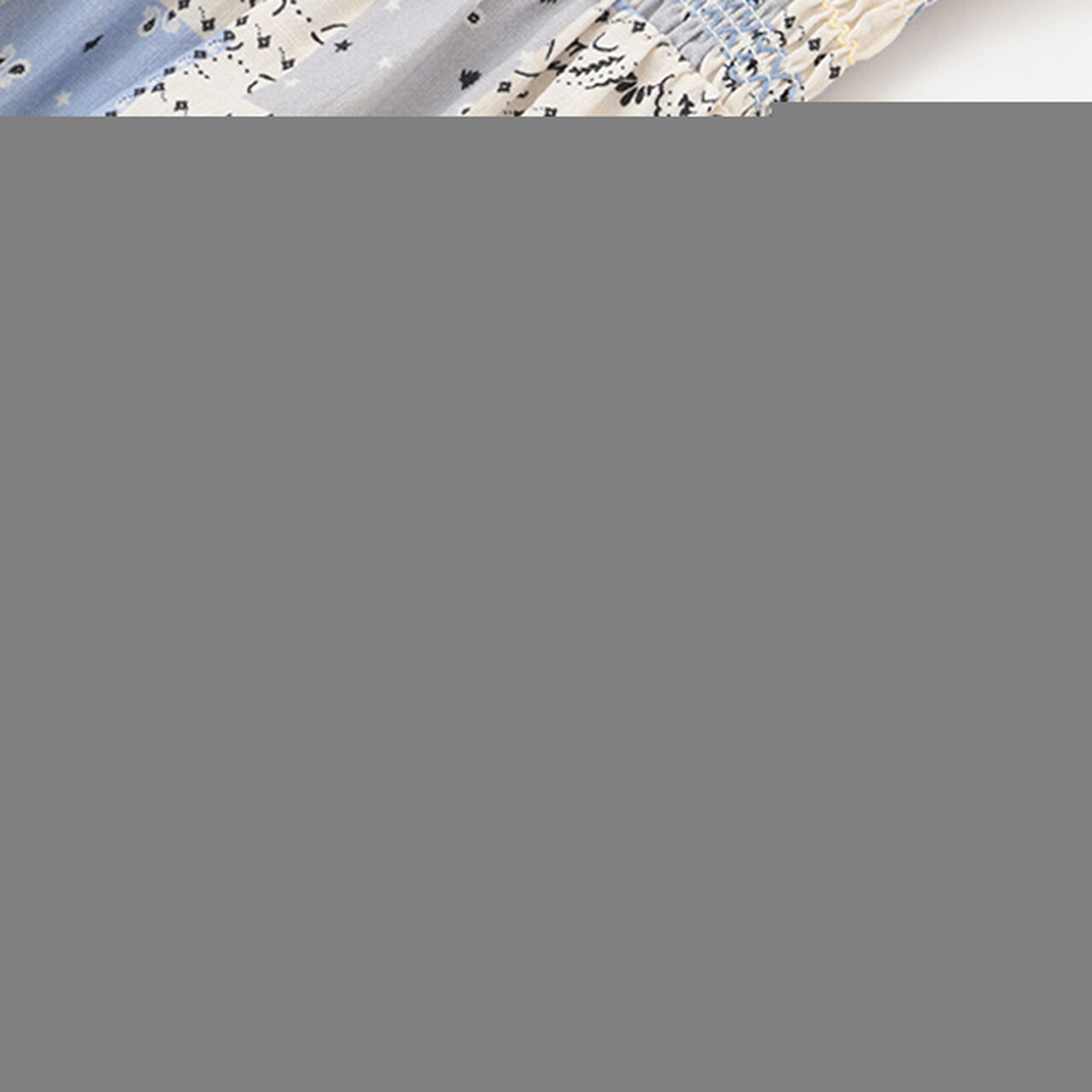 [Link] All-Over Pattern Shirred One-Piece Dress (Kids Size),Light beige, large image number 13